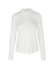 Blusa de punto de jersey crema XS