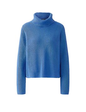 OUÍ Rollkragenpullover blau 38 damen