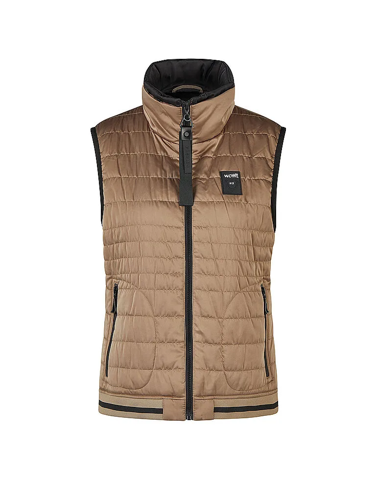 Gilet trapuntato cammello 44 - Doris Streich - FashionsVida
