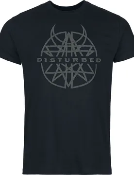 T-Shirt - Logo 3D Druck - S bis 3XL - für Männer - Größe L - schwarz - Lizenziertes Merchandise! - Männer - male - Disturbed - FashionsVida