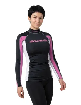 Rash Guard Manches Longues Oasi Black / Pink S