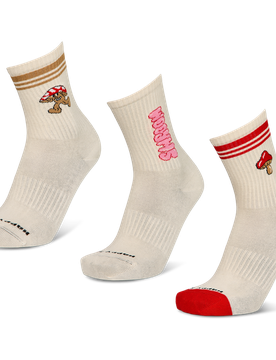 Crew 3 Pack Unisex Socken - Weiß - Größe 41-46 - Baumwolle White 41-46