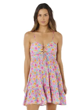 Robe Courte Sans Manches Malibu Cove Mini Blue S