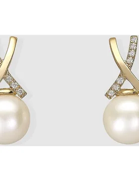 Pendientes Mio de oro, diamantes y perla - El Corte Inglés - FashionsVida