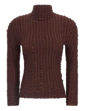 Maglione con pieghe di meduse