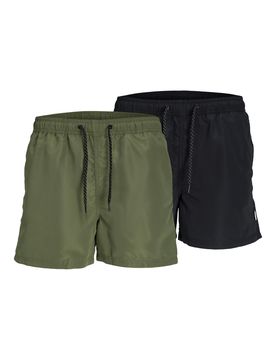 JACK & JONES Bermudas navy / oliva