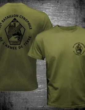 Rare French Army Dog 132è Bataillon Cynophile l'Armée de Terre Men T-shirt Casual 100% Cotton Shirt - Aliexpress - FashionsVida