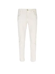 Jeans de corte cónico beige 34