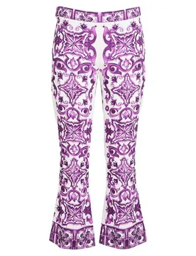Dolce&Gabbana Pantalones Mujer Morado 34 Mujer - Dolce & Gabbana - FashionsVida