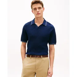 Polo de caballero de manga corta liso