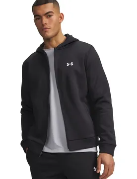 Armour Fleece Fullzip Herren Kapuzensweater, schwarz SM