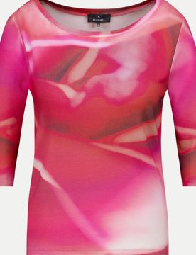 Pullover mit Allover-Print Pink 46