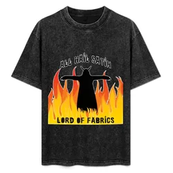All Hail Satin Lord of Fabrics T-Shirt Abstract Pattern Print Top