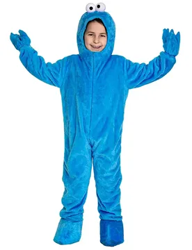Sesamstrasse Kinderkostüm Krümelmonster blau 3-teilig - METAMORPH GmbH - FashionsVida