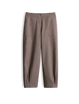 Pantalon Barrel Leg MYHA CURVED marron 36 - Opus - FashionsVida