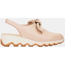 Zapatos destalonados de mujer de piel
