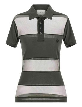 Coperni Polo a righe velate