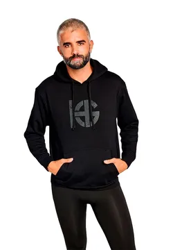 Felpa Con Cappuccio Class Black L - Sport Hg - FashionsVida