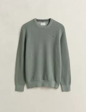 MICRO TEXTURED COTTON C-NECK male