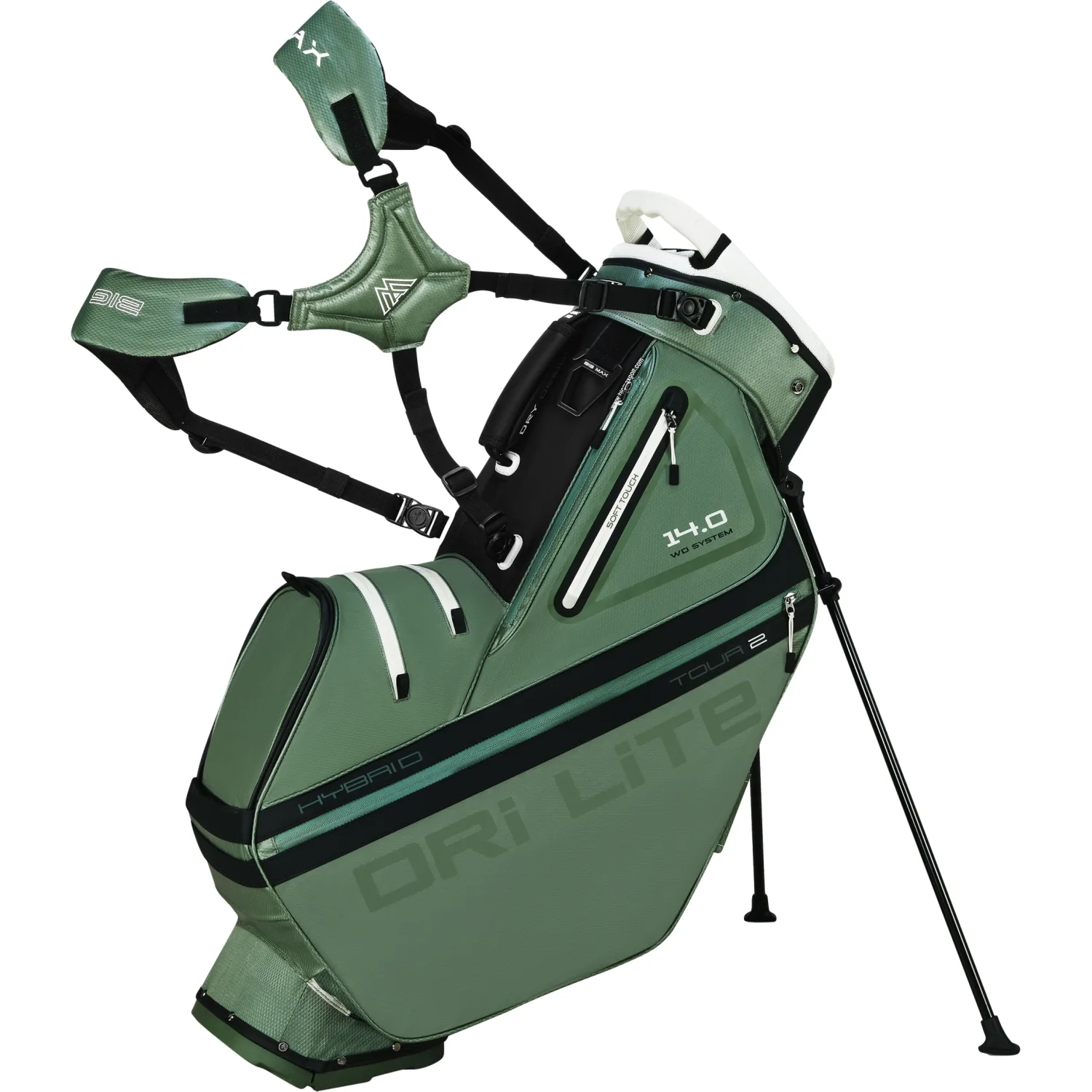 Standbag Dri LIte Hybrid Tour 2, olive/schwarz - Big Max - FashionsVida