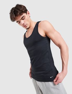 Mens Set da 2 Canotte Swoosh - Nero, nero nero Uomo taglia M