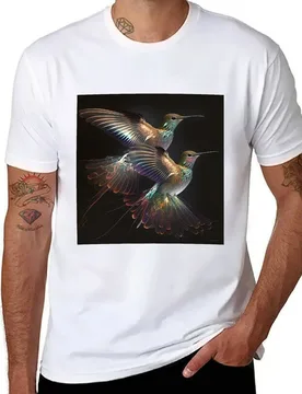 Hummingbird couple in love T-Shirt t shirt man designer man t shirts cotton T-Shirt - Aliexpress - FashionsVida