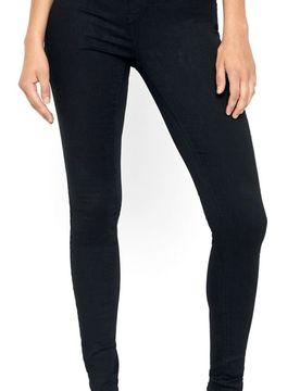 Jeans - NMCallie HW Skinny Black Jeans - W28L30 bis W34L34 - für Damen - Größe W33L32 - schwarz - Frauen - female