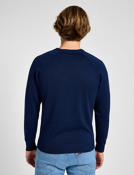 Regular Clean Raglan Sweater True Navy Größe XL male