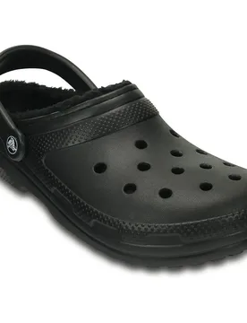 Zoccoli Classic Lined Black / Black EU 42-43 - Crocs - FashionsVida