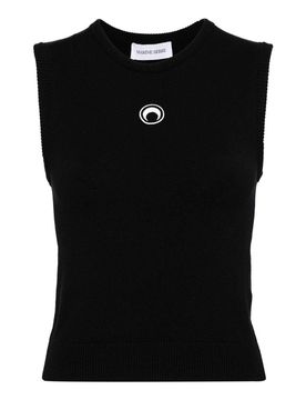 Top lavorato a maglia lunare