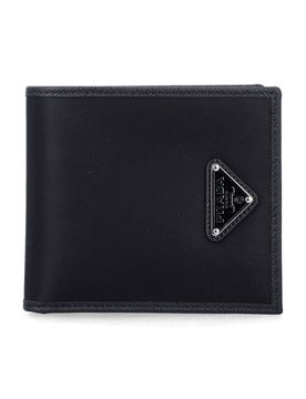 Men's Tech Wallet with Calf Leather Trim