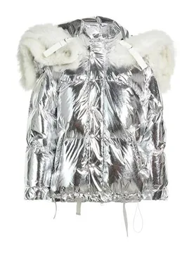 Pufferjacke & Daunenjacke Damen Silber L,S Damen - Lanvin - FashionsVida
