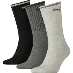 Crew 3-er Pack Socken, grau 35/38
