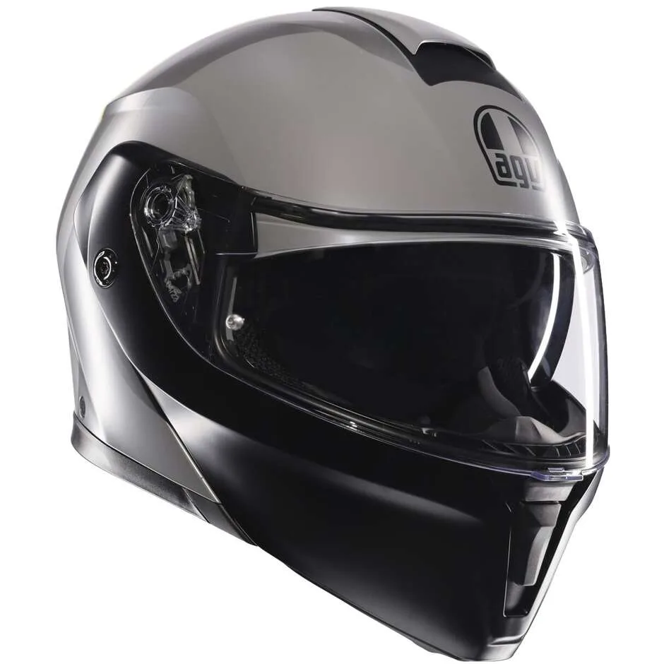 Casco Moto Modulare STREETMODULAR RESIA Opaco Grigio Ner taglia M - AGV - FashionsVida