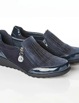 Komfortschuh "Jessica" dunkelblau - 3Pagen - FashionsVida