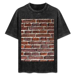 Red Bricks T-Shirt Basic Crew Neck Short Sleeve Top