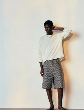 Bermuda Jeans A Quadri