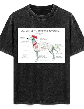 Anatomy of the Christmas Greyhound T-Shirt Casual Everyday Wear T-Shirt - Aliexpress - FashionsVida