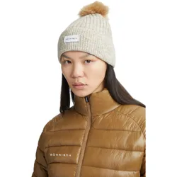 Beanie Pom Rib, beige one_size_fits_all