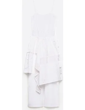 Vestido midi de tirantes con detalles en crochet - Bimba y Lola - FashionsVida
