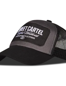Patch Trucker Unisex Trucker - Black - One Size - Cotton - Black - Size: One Size - Street Cartel - FashionsVida