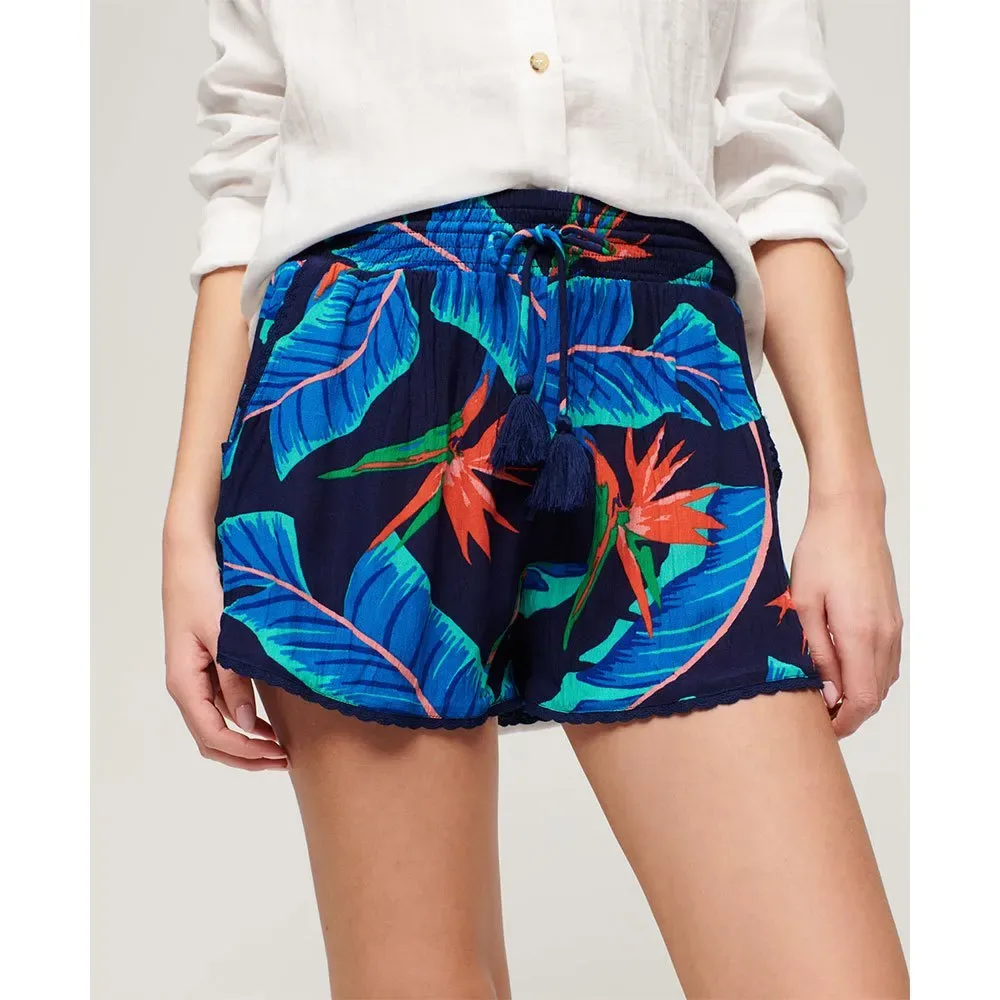 Pantaloni Corti Beach Navy Paradise S - Superdry - FashionsVida