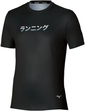 Maglietta A Maniche Corte Core Graphic Black S - Mizuno - FashionsVida