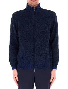 Cardigan con zip BLU NOTTE XS - Armani exchange - FashionsVida