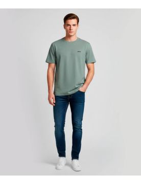 Para hombre. 50506373 Camiseta con Logo a Contraste (L), Casual, Algodón, Manga corta