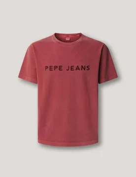 Camiseta de hombre logo bordado fit regular - Pepe Jeans - FashionsVida