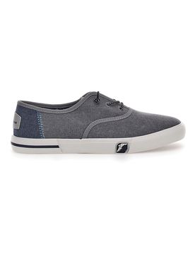 Scarpe Stringate Grigie in Tela 41036 41
