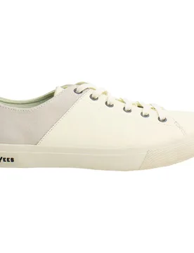 Monterey Mens White Plimsolls Suede - Size Uk 9 - SeaVees - FashionsVida