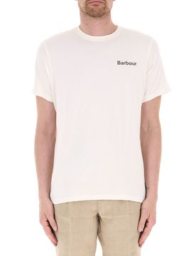 Barbour T-shirt girocollo AVORIO M