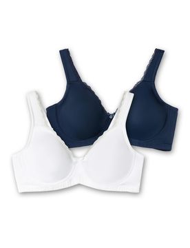 SHEEGO Sujetador navy / blanco
